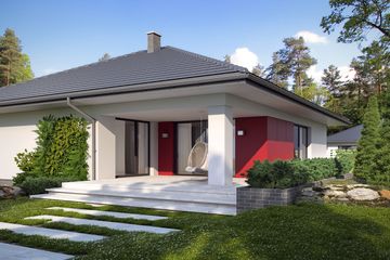  Projekt domu Asan (BSE1102) - projekt domu parterowego - Zdjęcie 2