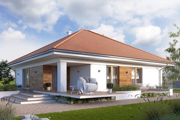  Projekt domu Ariel 5 (BSA2100) - projekt domu parterowego - Zdjęcie 2