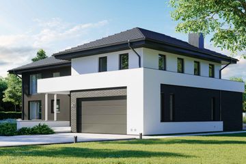  Projekt domu HomeKoncept-40 (KRX1045) - projekt domu z pełnym piętrem - Zdjęcie 1