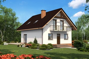  Projekt domu Avocado II Termo (KRH1433) - projekt domu parterowego z poddaszem - Zdjęcie 1