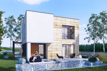  Projekt domu Audax I PG2 (SLS1064) - projekt domu z pełnym piętrem - Zdjęcie 4