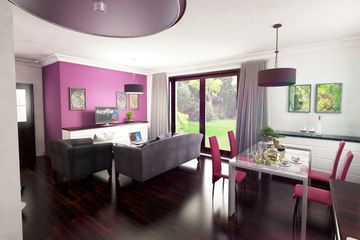  Projekt domu Nowinka II z garażem i wiatą bliźniak [A1-BL1] (WRF1685) - projekt domu parterowego z poddaszem - Zdjęcie 5