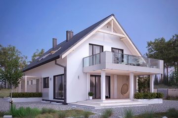  Projekt domu Amarylis 4 (BSA2102) - projekt domu parterowego z poddaszem - Zdjęcie 2