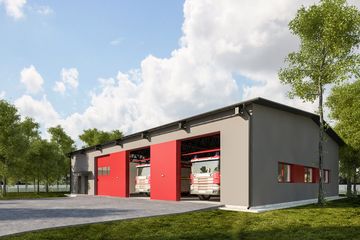  Projekt magazynu G325 - Budynek magazynowo - biurowy (PRA1350) - projekt magazynu parterowego - Zdjęcie 1