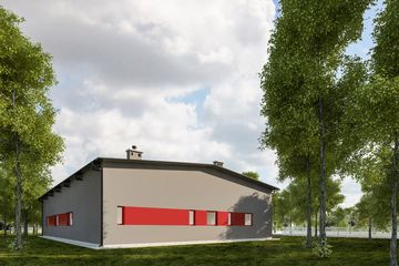  Projekt magazynu G325 - Budynek magazynowo - biurowy (PRA1350) - projekt magazynu parterowego - Zdjęcie 2