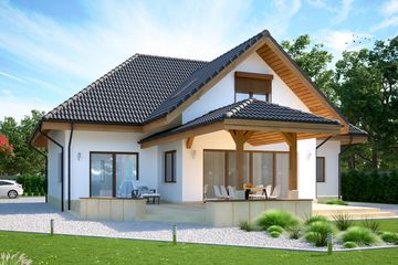  Projekt domu Prospero (WOE1008) - projekt domu parterowego z poddaszem - Zdjęcie 3