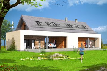  Projekt domu MD-26 (KKA1028) - projekt domu parterowego z poddaszem - Zdjęcie 6