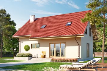  Projekt domu Eco 01 (WOZ1000) - projekt domu parterowego z poddaszem - Zdjęcie 2