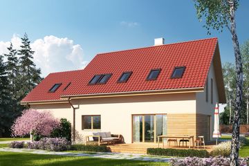  Projekt domu Eco 07 (WOZ1004) - projekt domu parterowego z poddaszem - Zdjęcie 2