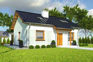  Projekt domu Marcin bez garażu [B] (WRF1686) - projekt domu parterowego - Zdjęcie 1