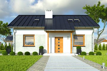  Projekt domu Marcin bez garażu [B] (WRF1686) - projekt domu parterowego - Zdjęcie 2