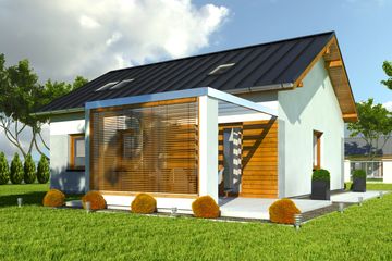  Projekt domu Marcin bez garażu [B] (WRF1686) - projekt domu parterowego - Zdjęcie 3