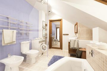  Projekt domu Nowinka III z garażem 1-st. bliźniak [A-BL1] (WRF1689) - projekt domu parterowego z poddaszem - Zdjęcie 4