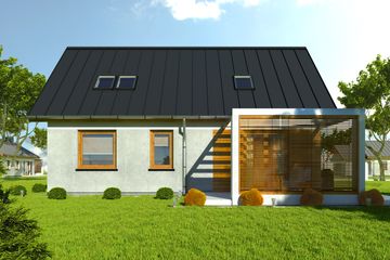  Projekt domu Marcin II bez garażu [B1] (WRF1690) - projekt domu parterowego z poddaszem - Zdjęcie 4