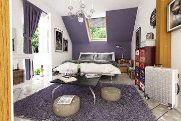  Projekt domu Bernikla z garażem 1-st. [A] (WRF1693) - projekt domu parterowego z poddaszem - Zdjęcie 7