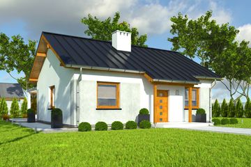  Projekt domu Marcin bez garażu [B1] (WRF1694) - projekt domu parterowego - Zdjęcie 1