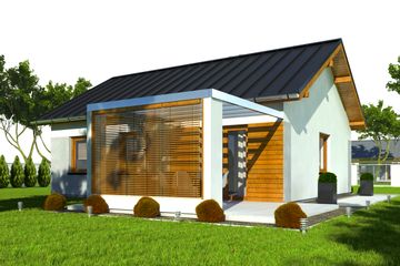  Projekt domu Marcin bez garażu [B1] (WRF1694) - projekt domu parterowego - Zdjęcie 3