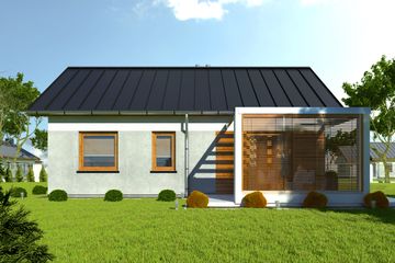  Projekt domu Marcin bez garażu [B1] (WRF1694) - projekt domu parterowego - Zdjęcie 4