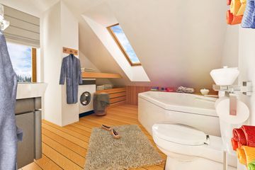  Projekt domu Nowinka z garażem i wiatą [A1] (WRF1696) - projekt domu parterowego z poddaszem - Zdjęcie 5