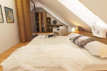  Projekt domu Nowinka z garażem i wiatą [A1] (WRF1696) - projekt domu parterowego z poddaszem - Zdjęcie 9