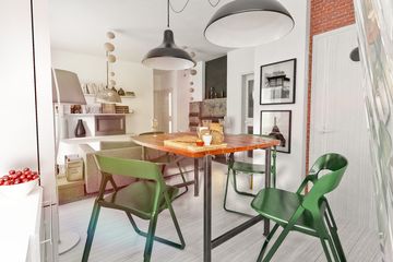 Projekt domu Nowinka IV z garażem i wiatą bliźniak [A1-BL1] - parterowy z poddaszem dom o powierzchni 210,60 m², dach dwuspadowy - ujęcie 11