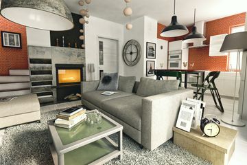 Projekt domu Nowinka IV z garażem 1-st. bliźniak [A-BL1] - parterowy z poddaszem dom o powierzchni 210,60 m², dach dwuspadowy - ujęcie 8