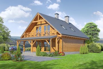  Projekt domu Świdnica 36 dw-0k (KRP2049) - projekt domu parterowego z poddaszem - Zdjęcie 2