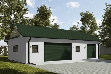  Projekt budynku gospodarczego G326 - Budynek gospodarczy (PRA1351) - projekt budynku parterowego - Zdjęcie 1