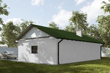  Projekt budynku gospodarczego G326 - Budynek gospodarczy (PRA1351) - projekt budynku parterowego - Zdjęcie 2