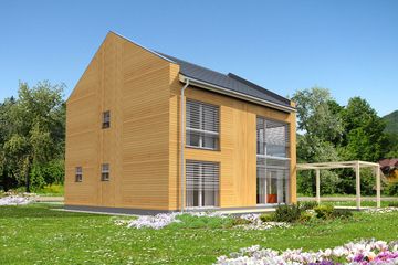 Projekt domu Koge II DCP402a - z pełnym piętrem dom o powierzchni 137,52 m², dach dwuspadowy - ujęcie 2