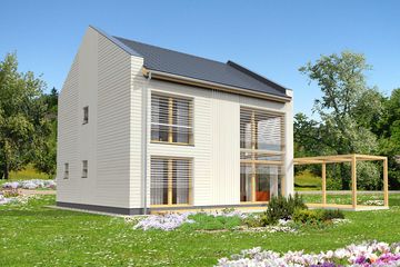 Projekt domu Koge II DCP402a - z pełnym piętrem dom o powierzchni 137,52 m², dach dwuspadowy - ujęcie 4