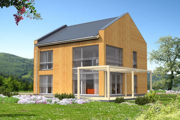 Projekt domu Koge II DCP402a - z pełnym piętrem dom o powierzchni 137,52 m², dach dwuspadowy - ujęcie 5