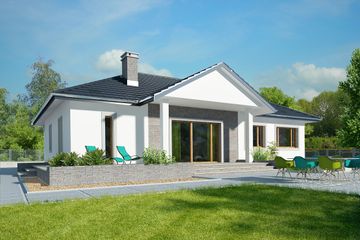  Projekt domu Lucia VIII DCB88g (WOB1659) - projekt domu parterowego - Zdjęcie 3