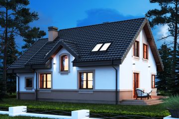  Projekt domu Koralgol II K (BSB1122) - projekt domu parterowego z poddaszem - Zdjęcie 2