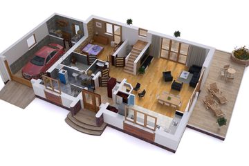  Projekt domu BW-48 wariant 1 (JGC1160) - projekt domu parterowego z poddaszem - Zdjęcie 3