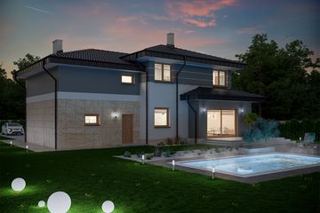  Projekt domu Euzebiusz (WOE1090) - projekt domu z pełnym piętrem - Zdjęcie 5