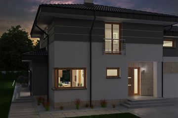  Projekt domu Euzebiusz (WOE1090) - projekt domu z pełnym piętrem - Zdjęcie 6