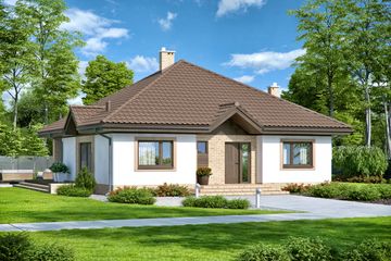  Projekt domu Aframon (WOF1097) - projekt domu parterowego - Zdjęcie 5