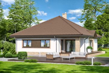  Projekt domu Aframon (WOF1097) - projekt domu parterowego - Zdjęcie 6