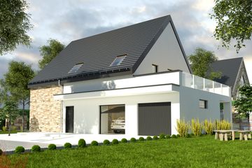  Projekt domu Bernikla III z garażem 2-st. [A1] (WRF1711) - projekt domu parterowego z poddaszem - Zdjęcie 2