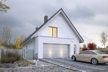  Projekt domu Dostępny 5 (WAW1085) - projekt domu parterowego z poddaszem - Zdjęcie 3