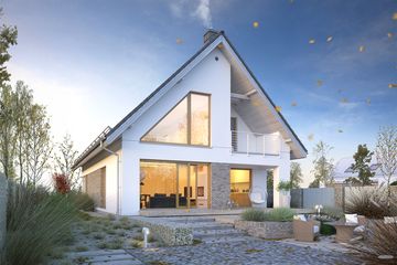  Projekt domu Dostępny 5 (WAW1085) - projekt domu parterowego z poddaszem - Zdjęcie 2