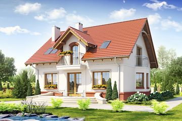  Projekt domu Dla Ciebie 1 w2 bez garażu [B] (WRF1713) - projekt domu parterowego z poddaszem - Zdjęcie 2