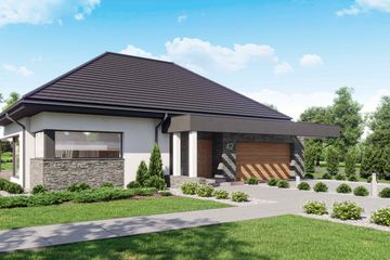  Projekt domu HomeKoncept 42 (KRX1047) - projekt domu parterowego - Zdjęcie 2