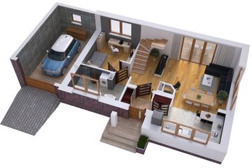  Projekt domu BW-30 wariant 2 (JGC1162) - projekt domu parterowego z poddaszem - Zdjęcie 3