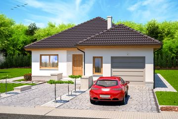  Projekt domu Falko (WOE1042) - projekt domu parterowego - Zdjęcie 3