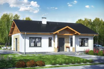  Projekt domu Terrier 1 bez garażu (WRL1039) - projekt domu parterowego - Zdjęcie 1