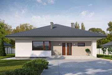  Projekt domu Irysek 4 (BSE1107) - projekt domu parterowego - Zdjęcie 1