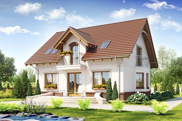  Projekt domu Dla Ciebie 1 w3 bez garażu [B] (WRF1719) - projekt domu parterowego z poddaszem - Zdjęcie 2