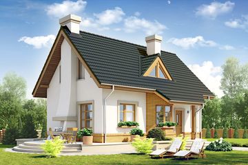  Projekt domu Agatka styl bez garażu [B] (WRF1720) - projekt domu parterowego z poddaszem - Zdjęcie 6
